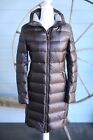 $1,250 ADD Nylon Down Padded Coat Cashmere Lined SZ 42 Brown LNWOT
