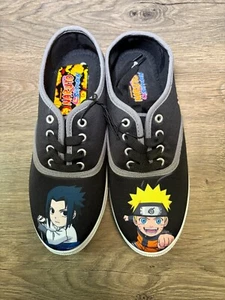 Naruto & Sasuke Shippuden Shonen Jump Sneaker Gr. 8 schwarz Schnürschuhe - Bild 1 von 7