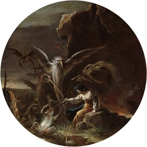 Salvator Rosa: "Escenas de brujería I - Mañana" — Impresión artística de giclee - Imagen 1 de 7