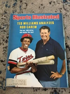 Rod Carew/Ted Williams - Sports Illustrated July 18, 1977 - Picture 1 of 1
