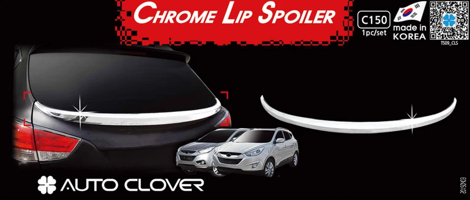 Alerón labial cromado moldura vidrio trasero C150 para Hyundai Tucson 2010~2015 Foto 1 de 4