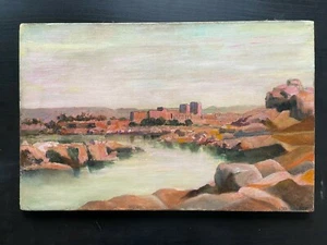 Excelente Orientalismo Marruecos Pintura Cuadro Firmado con Fecha 1912 - Imagen 1 de 7