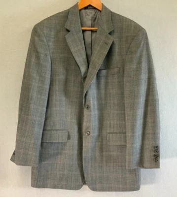 Andrew Fezza Blazer Hombres 42 Abrigo Deportivo Tostado Lana Peinada Traje Chaqueta Oficina Foto 1 de 4