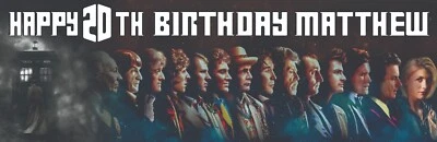 Dr Who 2No. Personal Birthday Banners