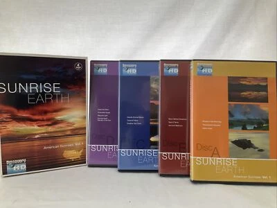 Sunrise Earth DVD 2007 Box 4-Disc Set Discovery Yellowstone Tropical Yosemite + - Image 1 of 4