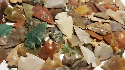 Paquetes 10-100 piezas puntas de flecha pulidas Edad de Piedra réplica punta freccia flecha - Imagen 1 de 3