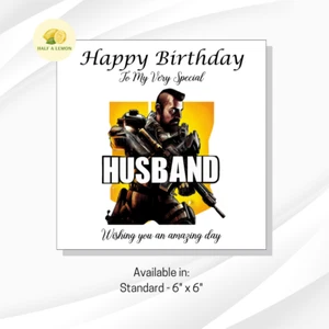Birthday card for Husband, Husband Birthday, Gamer Husband, Video Game theme - Picture 1 of 9