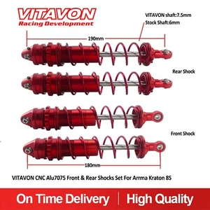 VITAVON CNC Alu7075 Front & Rear Shocks Set For Arrma Kraton 8S - Picture 1 of 9