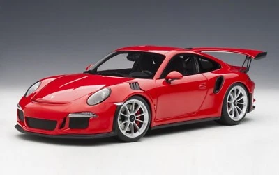 PORSCHE 911 CARRERA GT3 RS (991) ROJO CON RUEDAS PLATEADAS 1:18 de AUTOART 78165 Foto 1 de 4