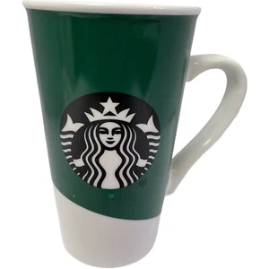 Starbucks Coffee Mug Cup Logo Siren Mermaid Green & White Transition Venti 16 oz - Picture 1 of 4