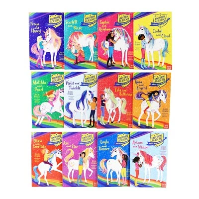 Unicorn Academy Magic12 Books Children Collection Paperback Set By Julie Sykes - Image 1 of 4