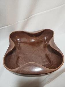 Vintage Red Wing 898 Brown Console Bowl MCM T7 - Picture 1 of 4