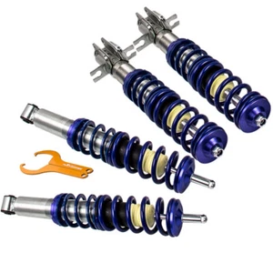 Coilover Kit for VW Golf I Rabbit Cabrio 74-84 Coilovers Volkswagen MK1 -Red - Picture 1 of 10