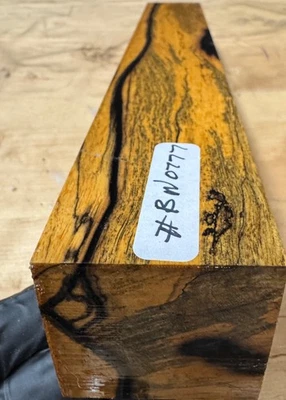 Black and white Ebony  Wood turning  blank ( 12”x 2”x1-7/8”) ,#BWE0777 - Image 1 of 4