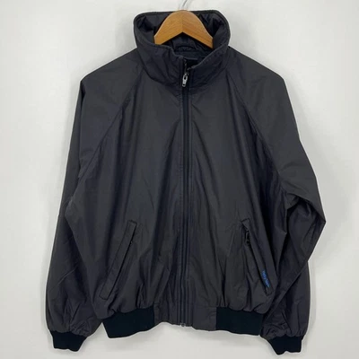 Helly Hansen Windbreaker Jacket Men's Size M Black Full Zip Helly-Tech Vtg 90s - Image 1 of 4