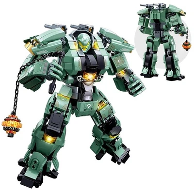Transforming Mech Robot Building Blocks Set,Destroy Warrior City Action Mech ... - Image 1 of 4