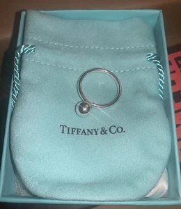 Tiffany & Co. Hardwear 8mm Bead Ball Ring Size 7 Sterling Silver .925 with Box  - Picture 1 of 5