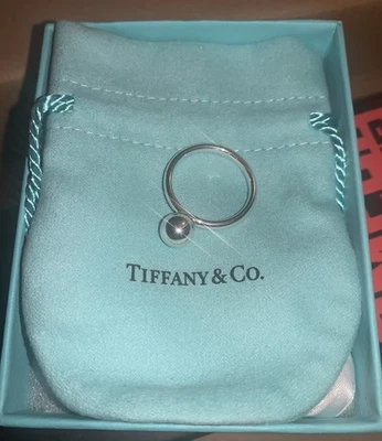 Tiffany & Co. Hardwear 8mm Bead Ball Ring Size 7 Sterling Silver .925 with Box  - Image 1 of 4