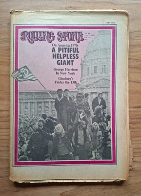 Rolling Stone (11th June 1970) Magazine / Newspaper, No 60 (George Harrison). - Image 1 of 2