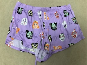 Celebrar Halloween Pijama Pantalones Cortos Púrpura Payaso Muñeca Máscara Estampado Espeluznante Mediano - Imagen 1 de 6