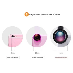Explorez le monde ?? travers votre t??l??phone 2 en 1 kit objectif grand angle e - Photo 1 sur 12