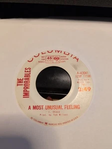 IMPROBABLES - A MOST UNUSUAL FEELING / HARD TO BEAR - SOUL 45 *PROMO* - Picture 1 of 2
