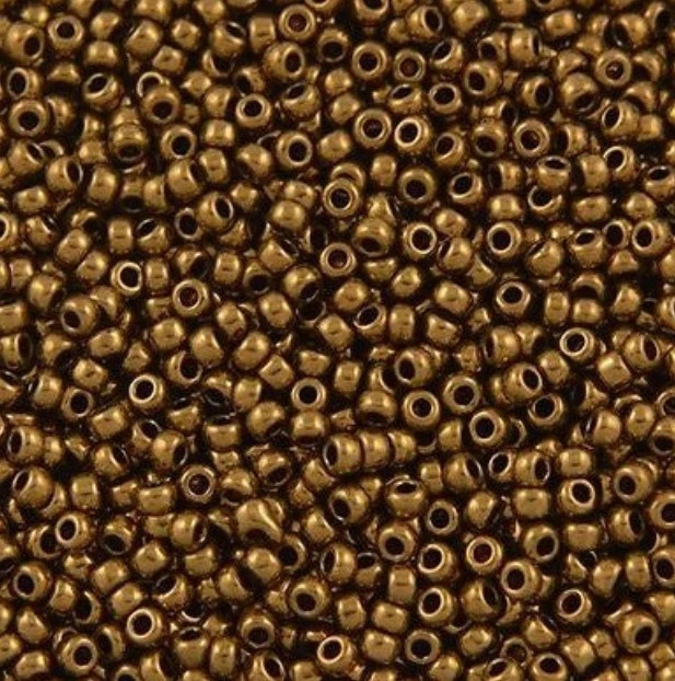 Cuentas Semilla Redondas Miyuki 8/0 Metálicas Bronce Opaco 13g Foto 1 de 1