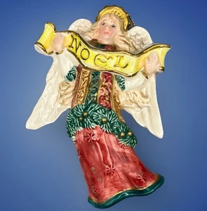 Fitz & Floyd Decorazione Natalizia Cimelio Collezione Damascato Noel Angelo - Foto 1 di 13