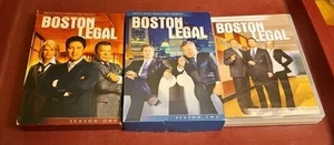Boston Legal Seasons 1 - 3 DVD TV Drama Lawyer Series James Spader FREE SHIP! - Imagen 1 de 2