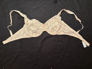Vtg Beige Warner's 34B Lace Charmers Bra, New, Style 2512 - Picture 1 of 5
