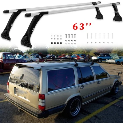 For Volvo 740 850 940 Wagon 63" Cargo Van Roof Ladder Rack Cross Bar Adjustable - Image 1 of 4
