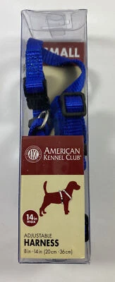 AKC American Kennel Club Size S Core Harness 8"- 14” Blue NEW Adjustable [A51] - Image 1 of 3