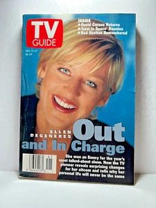 TV Guide 1997 October 11-17 Ellen Degeneres Out and In Charge - Picture 1 of 4