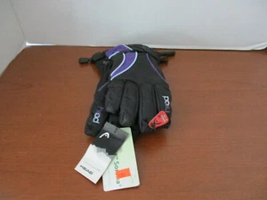 HEAD~Black Purple JR. SKI GLOVES~Youth Medium~Ages 6-10~NWT - Picture 1 of 5