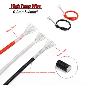 Heat Resistant 250℃ Fibreglass Cable 0.3mm²~ 6mm² High Temperature Knit Cable - Picture 1 of 11