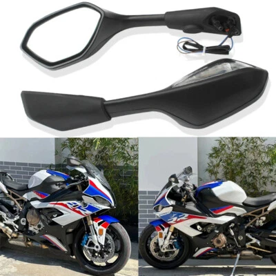 Espejo retrovisor LED para motocicleta señales de giro aptas para BMW S1000RR S 2019-2021 Foto 1 de 4