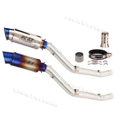 For Suzuki DRZ400SM DRZ400S/E 2000-2023 Exhaust Pipe DB Killer Escape Link Tube - Image 1 of 4