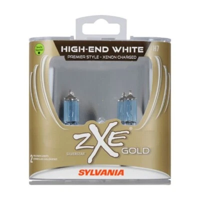 SYLVANIA H7 SILVERSTAR ZXE GOLD HALOGEN HEADLIGHT BULB, 2 PACK - Image 1 of 2