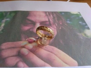 Unico Anello Signore degli Anelli nuova versione ORO 18 KT-prodotto artigiano - Foto 1 di 6