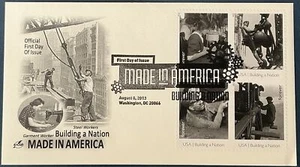 Artcraft 4801 Made in America Building All 12 Stamps on 3 Covers - Picture 1 of 3