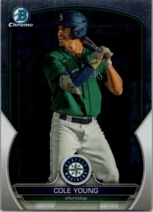2023 Bowman Entwurf #BDC-87 Cole Young Chrom - Bild 1 von 2