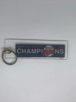 1987 Minnesota Twins American League Champions 5” Keychain - Image 1 of 2