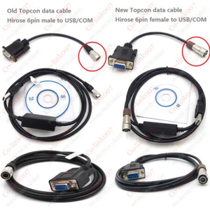 NEW  Total Station Hirose 6pin to USB / COM Bluetooth Data Cable - Picture 1 of 14