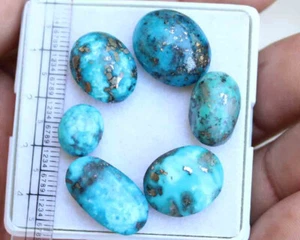 60.30 CT 100% NATURAL KINGMAN TURQUOISE OVAL CABOCHON LOOSE GEMSTONE - Picture 1 of 3