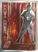 2005 Donruss Zenith Red Hot Ted Williams (RH-7) insert card