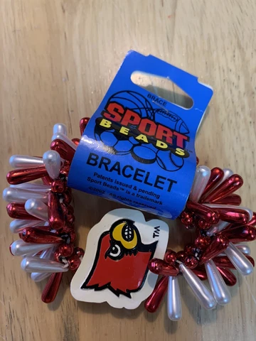 Louisville Cardinals Team Spirit Color Basketball Football Wrist Bracelet Cover