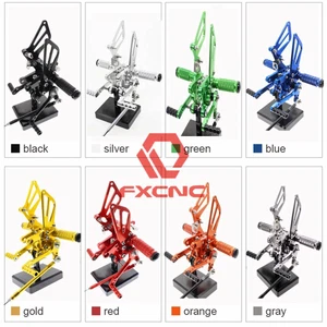FXCNC Racing For SV650/S SV1000/S GSXR600/750/1000 Front Rearsets Pegs - Picture 1 of 14