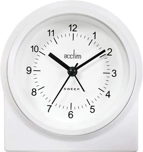 Acctim Archer Analogue Alarm Clock Non-Ticking Sweep Movement 10 X 11.5 cm New - Picture 1 of 4