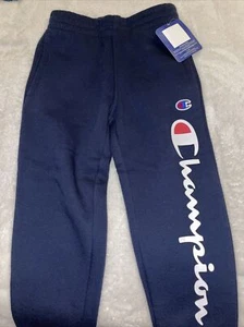 Champion Sweatpants Athletic Activewear Kids Navy Blue - Picture 1 of 3