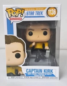 Captain Kirk Pop! Vinyl Film Figur # 1136 Brandneu Case Fresh - Bild 1 von 2